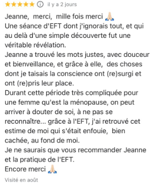 Avis google récent