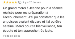 Avis google récent