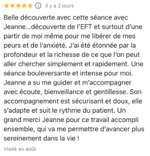 Avis google récent