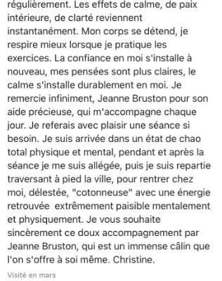 Avis google récent suite
