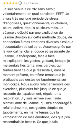 Avis google récent